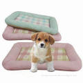 Pet products/check pattern with paws fabric beds